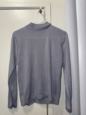 Classic Light Gray Cowl Neck Sweater - Women's Lightweight Knit